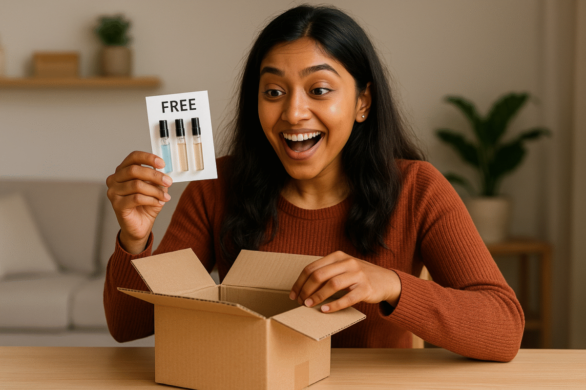 Top 5 Secrets to Scoring Free Perfume Samples in India — No Purchase Needed! 4 free perfume samples in India